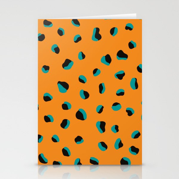 Funky Cheetah Animal Print Stationery Card