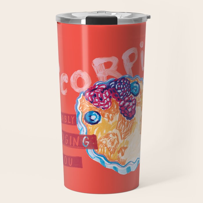 Scorpio Mood In Tomato Red | Zodiac Series Travel Mug