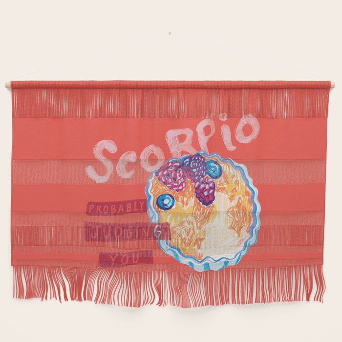 Scorpio Mood In Tomato Red | Zodiac Series Wall Hanging
