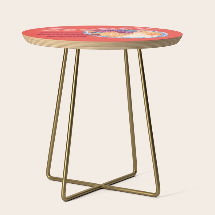 Scorpio Mood In Tomato Red | Zodiac Series Side Table