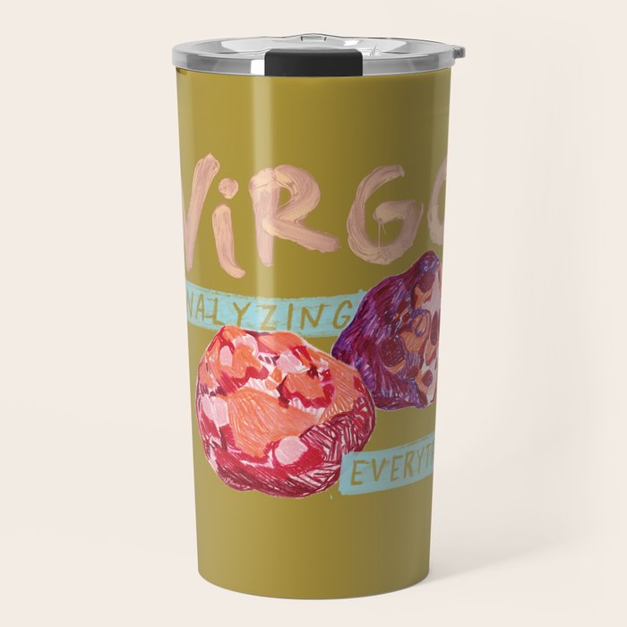 Virgo Perfection In Mustard Yellow | Zodiac Series Travel Mug