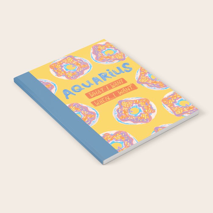 Aquarius Confidence In Buttercup Yellow | Zodiac Series Notebook
