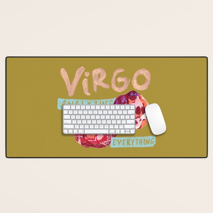 Virgo Perfection In Mustard Yellow | Zodiac Series Desk Mat