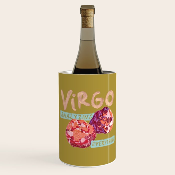 Virgo Perfection In Mustard Yellow | Zodiac Series Wine Chiller