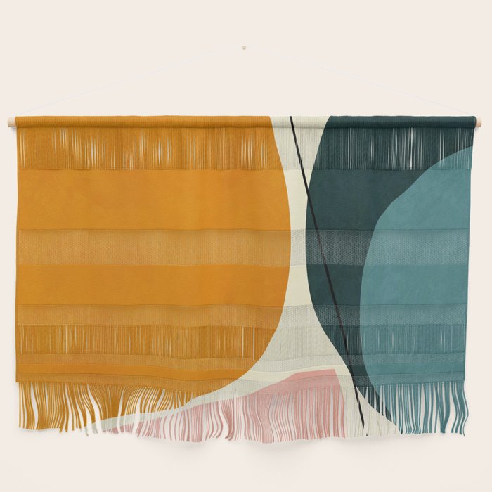 Shapes Geometric Minimal Painting Abstract Wall Hanging