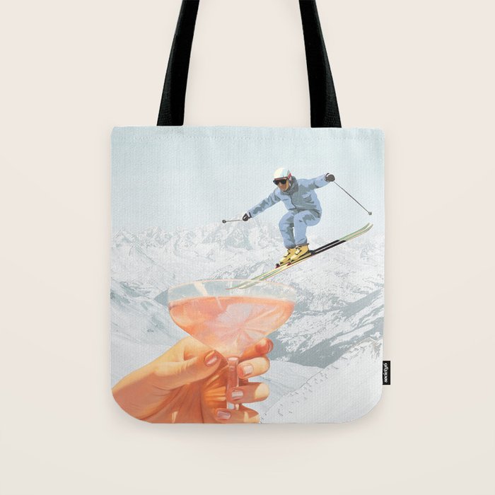 Apres Ski Cocktail Collage Winter Edition Tote Bag