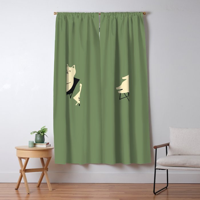 Happy Go Lucky Cat 4r Relax Enjoy Coffee On Chair Window Curtain