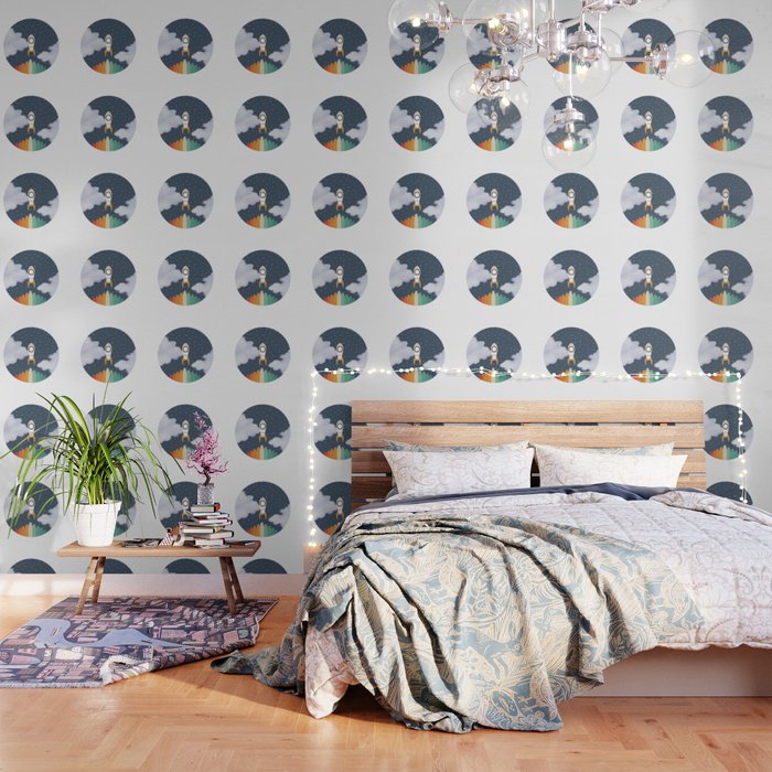Space Rocket Print, Galaxy Outer Space Pattern Wallpaper