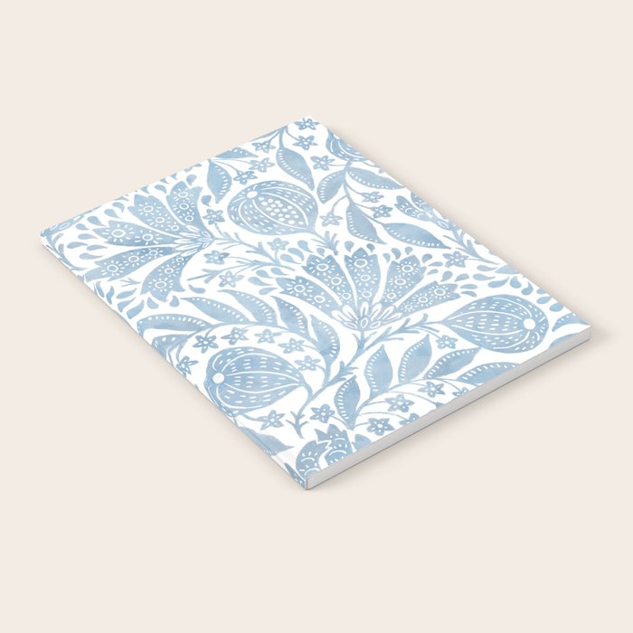 French Country Fig Garden In Blue Notebook