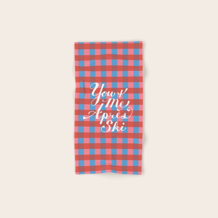 You And Me Apres Ski In Plaid Bath Towel