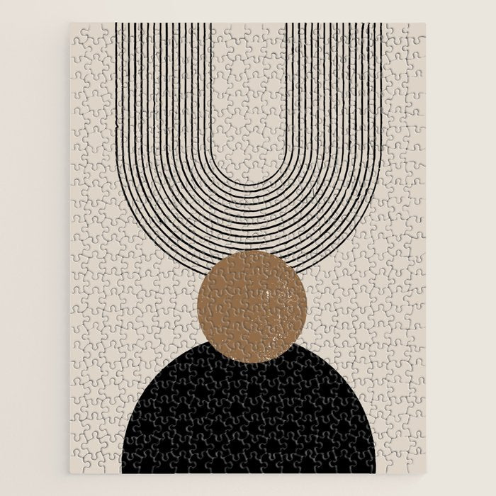 Mid Century Modern Abstract Art 10 Jigsaw Puzzle