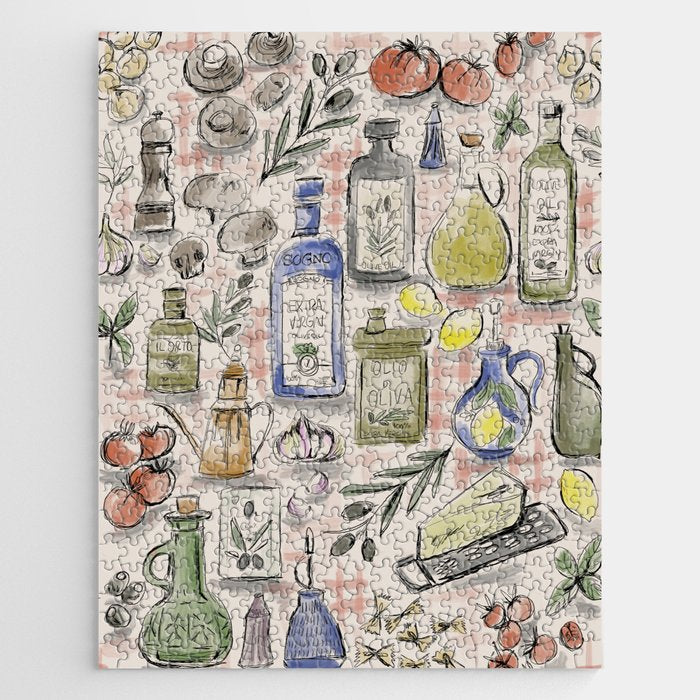 Cucina Italiana Food Recipe Jigsaw Puzzle