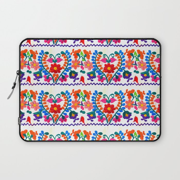 Mexican Fiesta Of Flowers  Laptop Sleeve