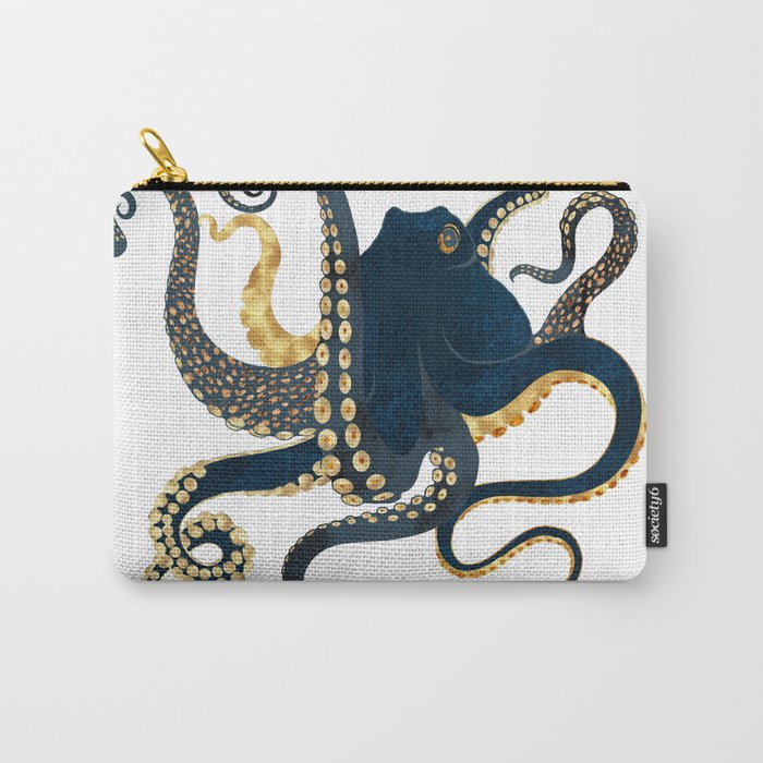 Metallic Octopus Iv-Custom Carry All Pouch