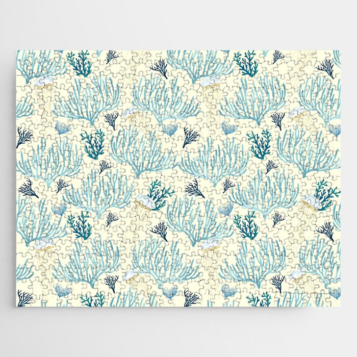 Jellyfish And Coral-Yellow Jigsaw Puzzle