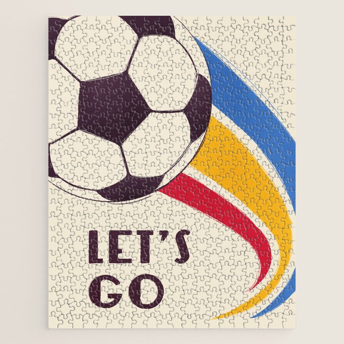 Let'S Go - Soccer Illustration Jigsaw Puzzle