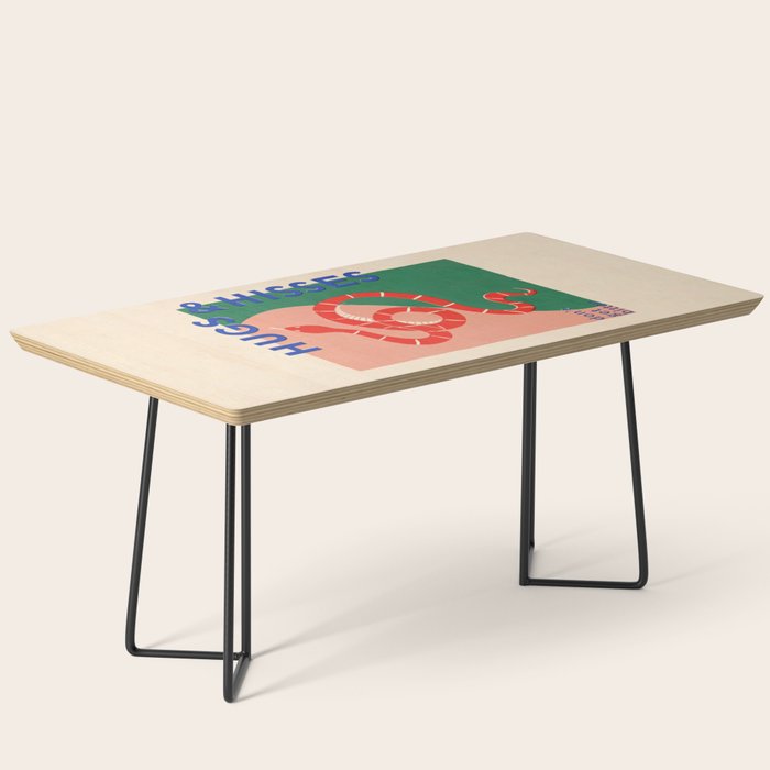 Vintage Snake, Retro Illustration And Typography  Coffee Table