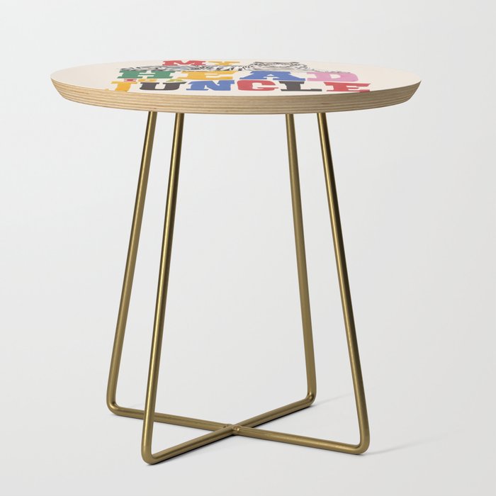 My Head Is A Jungle - Tiger Colorful Type Side Table