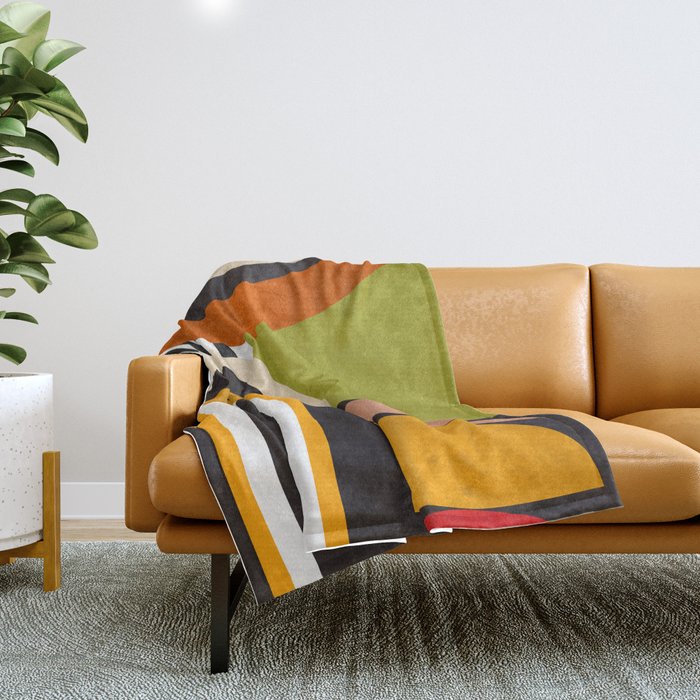 Bauhaus Mid Century Art 43 Throw Blanket