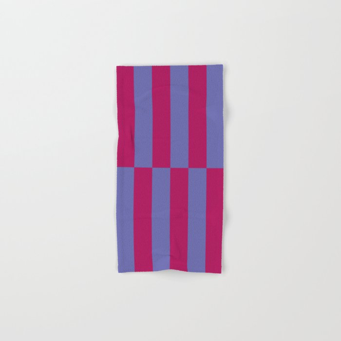 Strippy - Dark Orchid And Peri Bath Towel