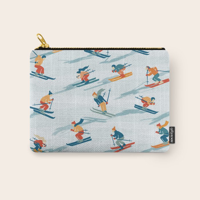 Retro Sportive Ski Alpine Light Carry All Pouch