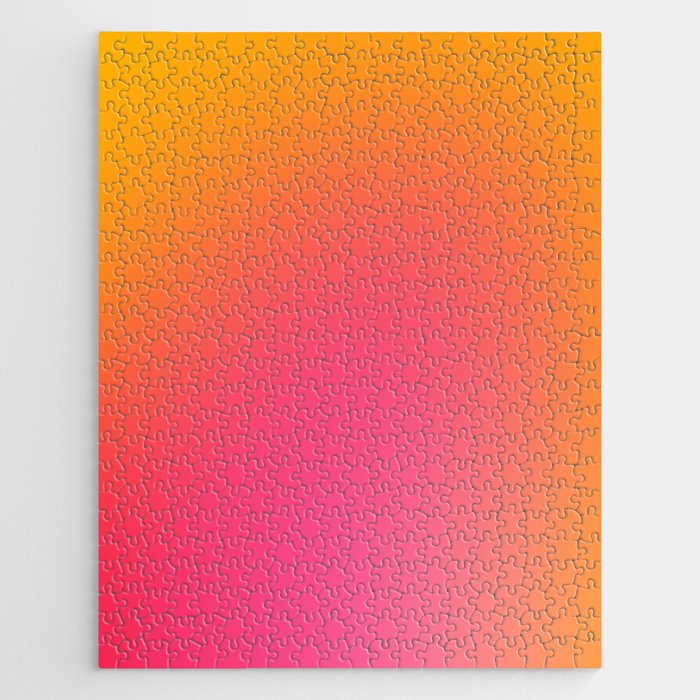 Glowy Orange And Pink Gradient Jigsaw Puzzle