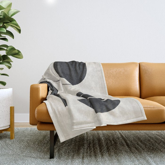 Modern Abstract Minimal Shapes 187 Throw Blanket