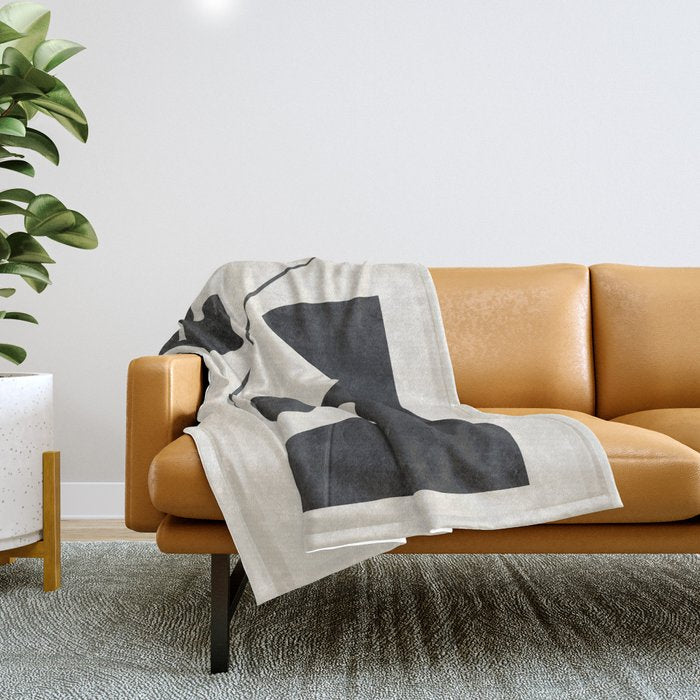 Modern Abstract Minimal Shapes 188 Throw Blanket