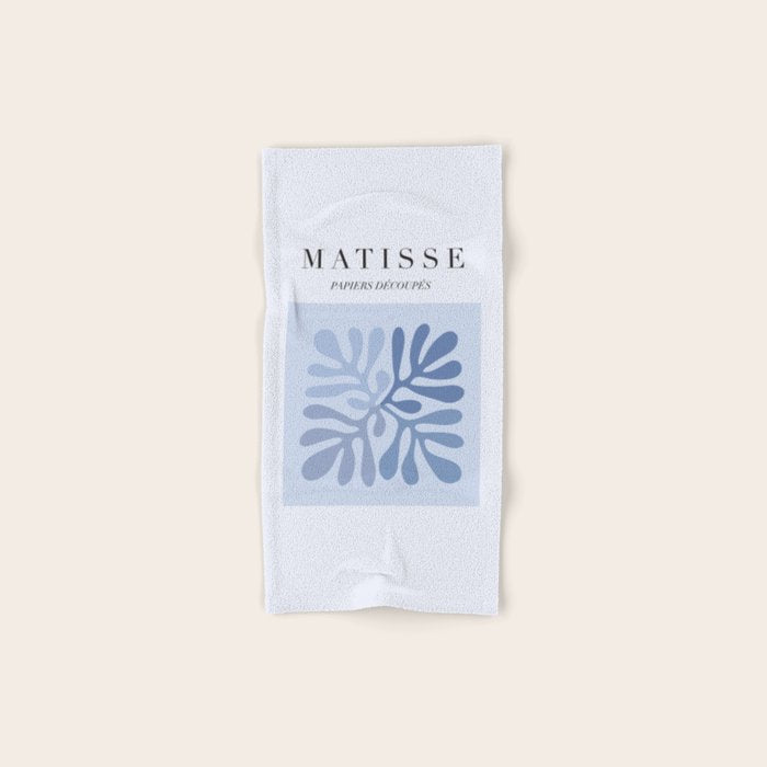 Blue Matisse Exhibition Poster - Light Blue Henri Matisse Cut Outs Vintage Poster Matisse Bath Towel