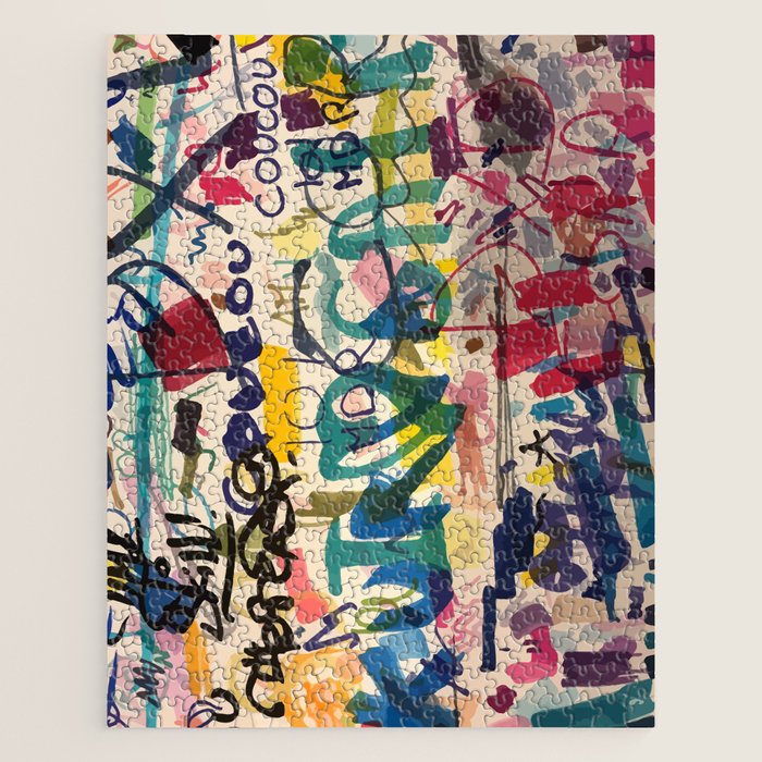 Urban Graffiti Paper Street Art Jigsaw Puzzle