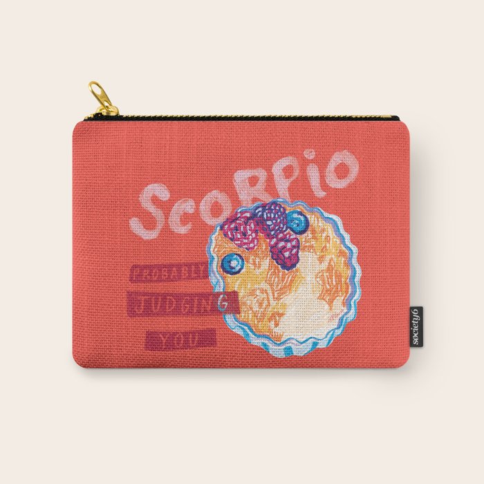 Scorpio Mood In Tomato Red | Zodiac Series Carry All Pouch