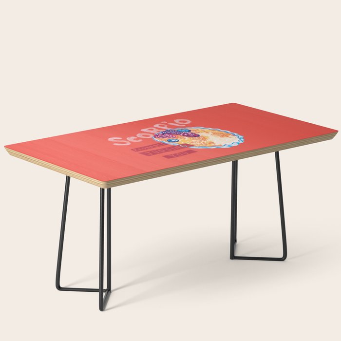 Scorpio Mood In Tomato Red | Zodiac Series Coffee Table