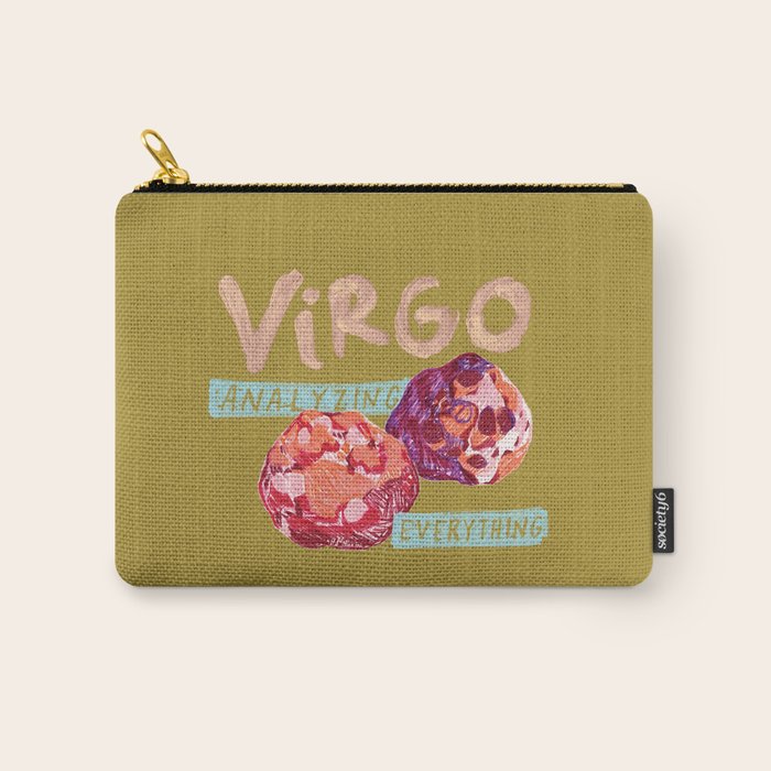 Virgo Perfection In Mustard Yellow | Zodiac Series Carry All Pouch