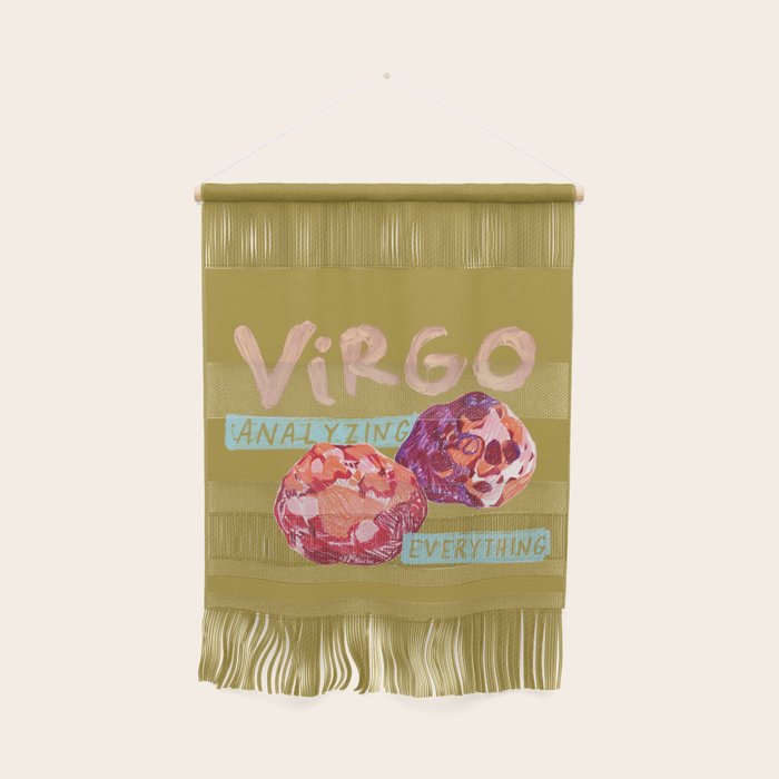Virgo Perfection In Mustard Yellow | Zodiac Series Wall Hanging