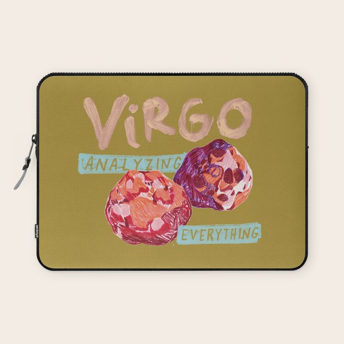 Virgo Perfection In Mustard Yellow | Zodiac Series Laptop Sleeve