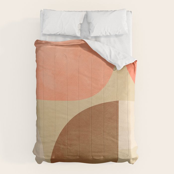Mid Century Geometric Abstract 6 Comforter