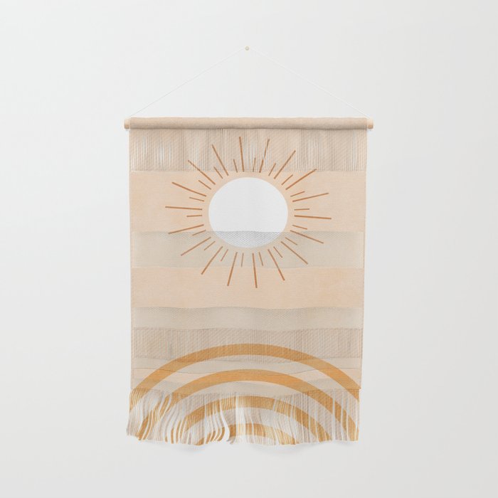 Shapes Geometry Sun Minimal Abstract Wall Hanging