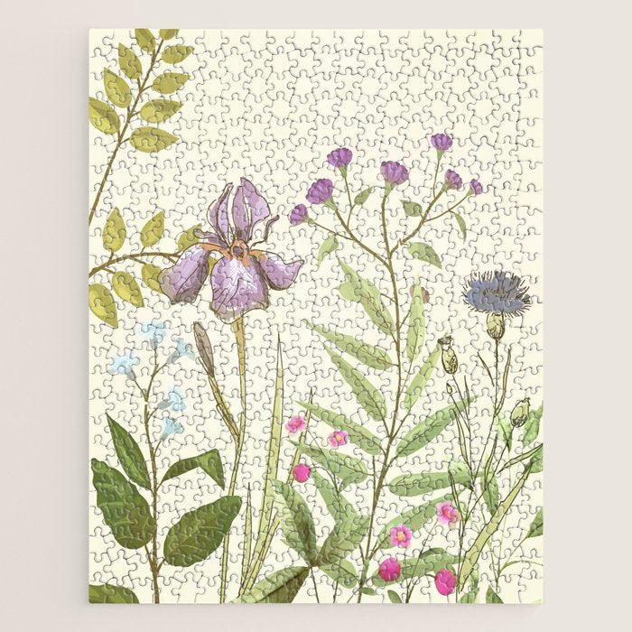 Little Blooming Wildflowers Jigsaw Puzzle