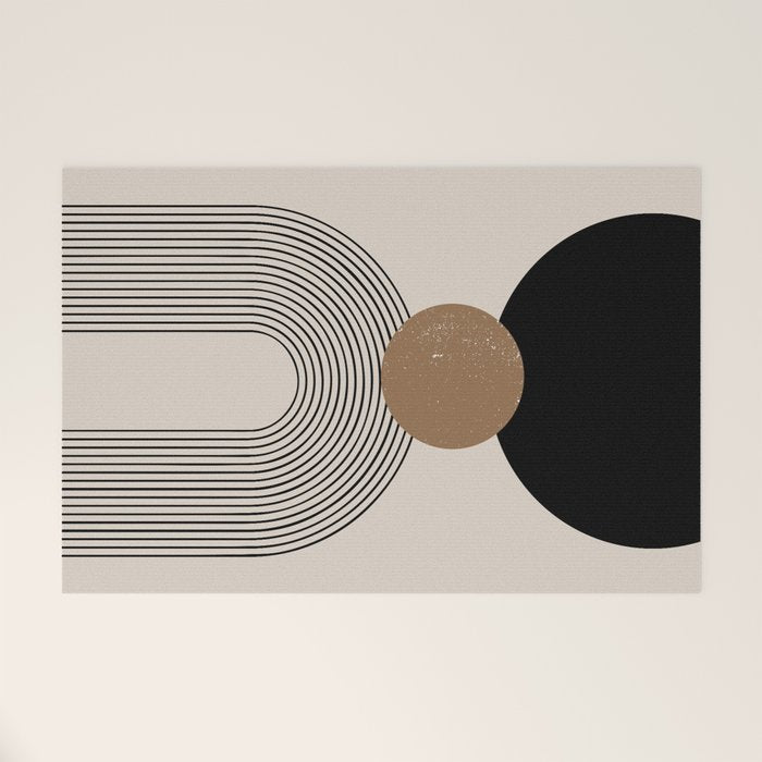 Mid Century Modern Abstract Art 10 Welcome Mat
