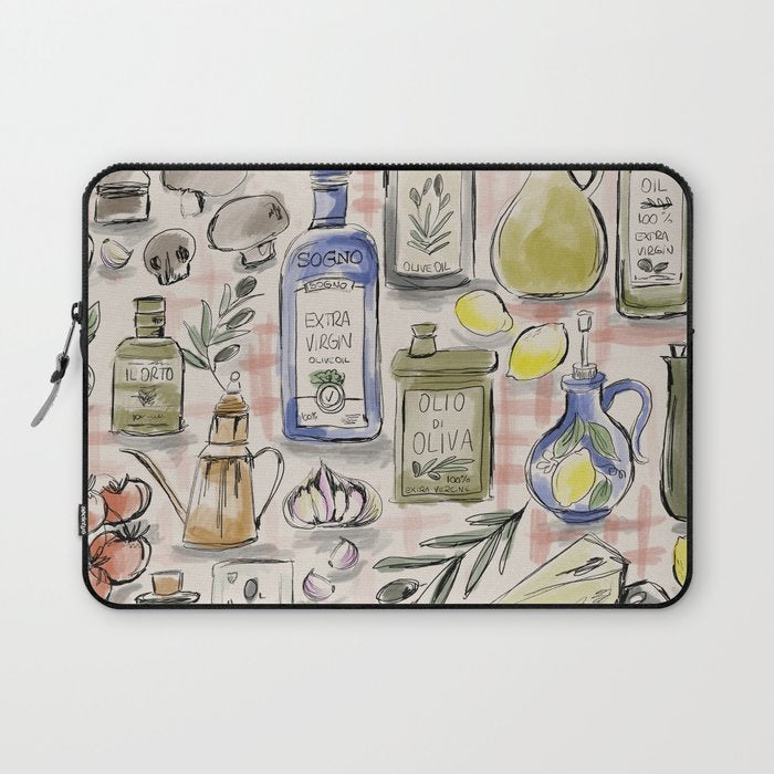 Cucina Italiana Food Recipe Laptop Sleeve