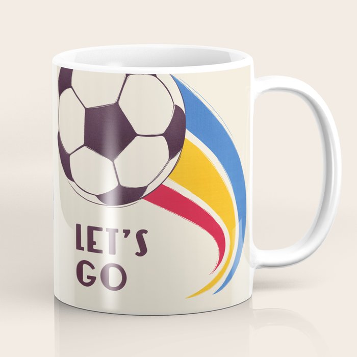 Let'S Go - Soccer Illustration Coffee Mug