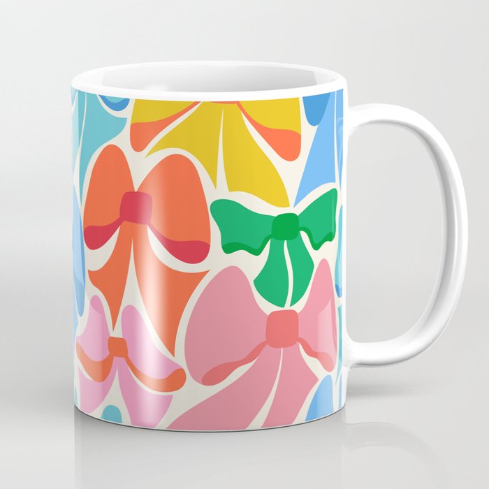 Rainbows - Bright Multi Retro Rainbow Bows Coffee Mug