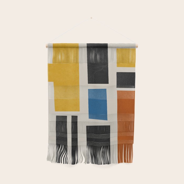 Mid Century Primary Colors Composition 2 Wall Hanging