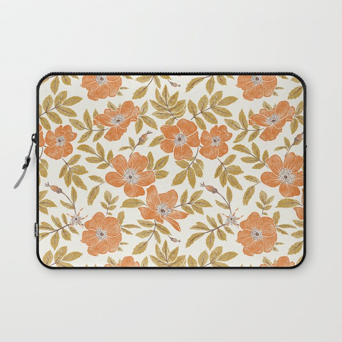 Wild Mountain Roses - Vintage Autumn Leaves  Laptop Sleeve