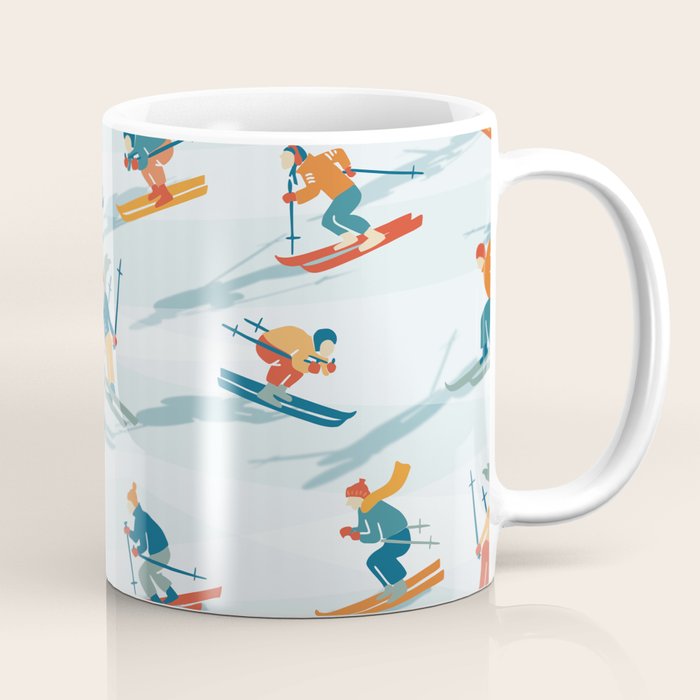 Retro Sportive Ski Alpine Light Coffee Mug