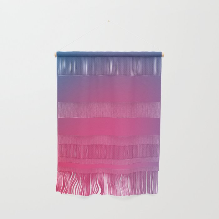 Glowy Blue And Pink Gradient Wall Hanging