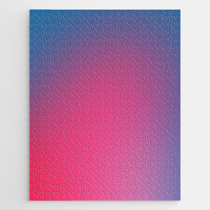 Glowy Blue And Pink Gradient Jigsaw Puzzle