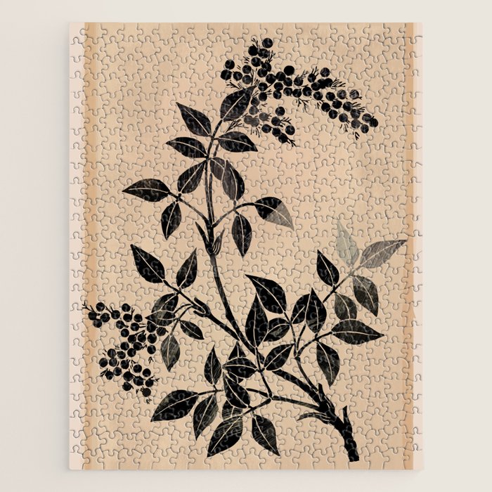 Abstract Art Minimal Plant 5 Jigsaw Puzzle