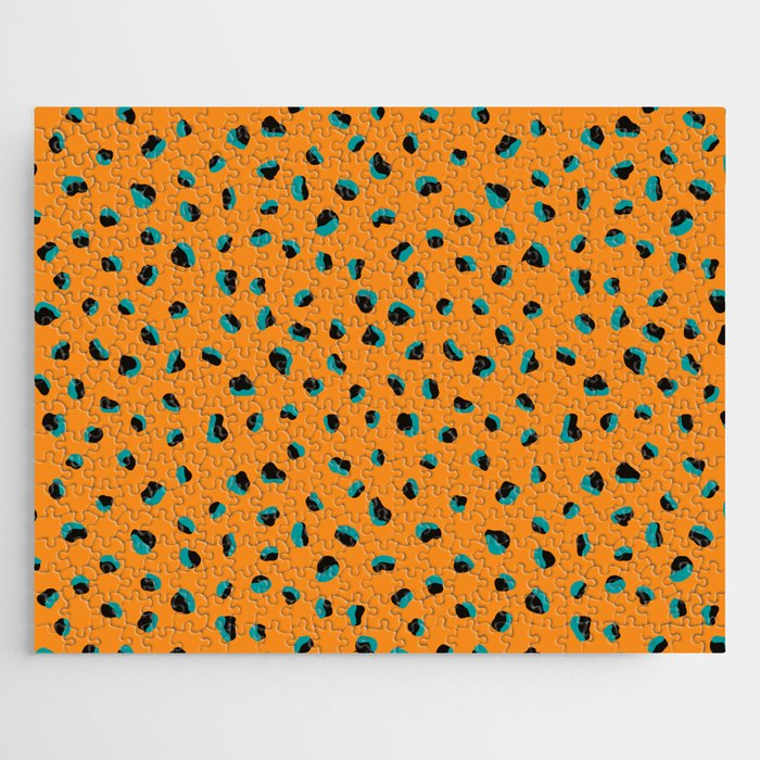 Funky Cheetah Animal Print Jigsaw Puzzle