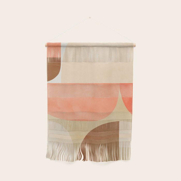 Mid Century Geometric Abstract 6 Wall Hanging